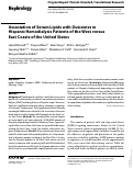 Cover page: Association of Serum Lipids with Outcomes in Hispanic Hemodialysis Patients of the West versus East Coasts of the United States