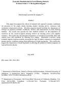 Cover page: Economic fundamentals in local housing markets: Evidence from US metropolitan regions