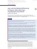 Cover page: Age- and Sex-Related Differences in&nbsp;Patients With Wild-Type Transthyretin&nbsp;Amyloidosis: Insights From THAOS.