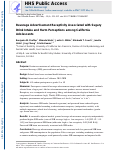 Cover page: Beverage Advertisement Receptivity Associated With Sugary Drink Intake and Harm Perceptions Among California Adolescents