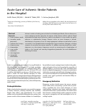 Cover page: Acute Care of Ischemic Stroke Patients in the Hospital.