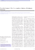 Cover page: Fos-related antigen-1 (Fra-1) is a regulator of glioma cell malignant phenotype