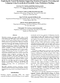 Cover page: Exploring the Neural Mechanisms Supporting Structured Sequence Processing andLanguage Using Event-Related Potentials: Some Preliminary Findings