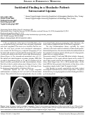 Cover page: Incidental Finding in a Headache Patient: Intracranial Lipoma