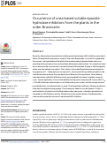 Cover page: Occurrence of urea-based soluble epoxide hydrolase inhibitors from the plants in the order Brassicales