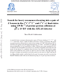 Cover page: Search for heavy resonances decaying into a pair of Z bosons in the ℓ+ℓ-ℓ′+ℓ′- and ℓ+ℓ-νν¯ final states using 139 fb-1 of proton–proton collisions at s=13TeV with the ATLAS detector