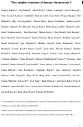 Cover page: The complete sequence of human chromosome 5