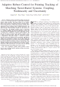 Cover page: Adaptive Robust Control for Pointing Tracking of Marching Turret-Barrel Systems: Coupling, Nonlinearity and Uncertainty