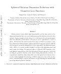 Cover page: Spherical Rotation Dimension Reduction with Geometric Loss Functions