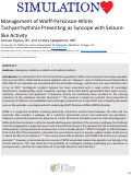 Cover page: Management of Wolff-Parkinson-White Tachyarrhythmia Presenting as Syncope with Seizure-like Activity