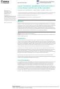 Cover page: Lesser Trochanter Apophyseal Avulsion Fracture: A Case Report and Review of the Literature.