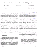 Cover page: Communication Optimizations for Fine-Grained UPC Applications