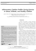 Cover page: Inflammatory cytokine profiles during exercise in obese, diabetic, and healthy children.