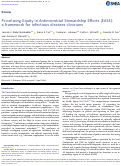 Cover page: Prioritizing Equity in Antimicrobial Stewardship Efforts (EASE): a framework for infectious diseases clinicians