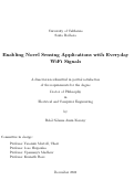Cover page: Enabling Novel Sensing Applications with Everyday WiFi Signals