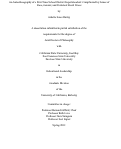 Cover page: An Autoethnography of a First-Time School District Superintendent: Complicated by Issues of Race, Gender and Persistent Fiscal Stress