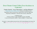 Cover page: Does climate control valley fever incidence in California?