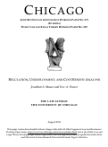 Cover page: Regulation, Unemployment, and Cost-Benefit Analysis