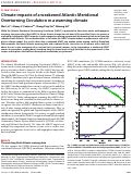 Cover page: Climate impacts of a weakened Atlantic Meridional Overturning Circulation in a warming climate