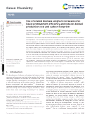 Cover page: Use of ensiled biomass sorghum increases ionic liquid pretreatment efficiency and reduces biofuel production cost and carbon footprint