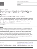 Cover page: Random Recurrent Networks Near Criticality Capture the Broadband Power Distribution of Human ECoG Dynamics.