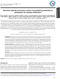 Cover page: Vectorial capacity and vector control: reconsidering sensitivity to parameters for malaria elimination