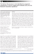 Cover page: The Dohner fluorescence in situ hybridization prognostic classification of chronic lymphocytic leukaemia (CLL): the CLL Research Consortium experience