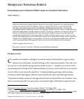 Cover page: Marijuana National Forest: Encroachment on California Public Lands for Cannabis Cultivation