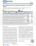 Cover page: Rapid Profiling of Protein Complex Reorganization in Perturbed Systems