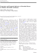 Cover page: Progression and Prognostic Indicators of Bronchial Disease in Children with Sickle Cell Disease