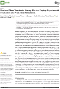 Cover page: Heat and Mass Transfer in Shrimp Hot-Air Drying: Experimental Evaluation and Numerical Simulation.