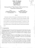 Cover page: Decomposition of timed decision tables and its use in presynthesis optimizations