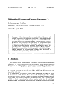 Cover page: Multiperipheral dynamics and inclusive experiments