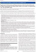 Cover page: Psychometric Performance and Responsiveness of the Functional Outcomes of Sleep Questionnaire and Sleep Apnea Quality of Life Index in a Randomized Trial: The HomePAP Study