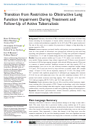 Cover page: Transition from Restrictive to Obstructive Lung Function Impairment During Treatment and Follow-Up of Active Tuberculosis