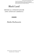 Cover page: Excerpt from Black Land: Imperial Ethiopianism and African America (2019)