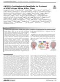 Cover page: ONC201 in combination with paxalisib for the treatment of H3K27-altered diffuse midline glioma.