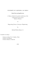 Cover page: Solar forecasting review