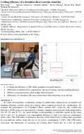 Cover page: Cooling efficiency of a brushless direct current stand fan