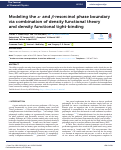 Cover page: Modeling the α- and β-resorcinol phase boundary via combination of density functional theory and density functional tight-binding