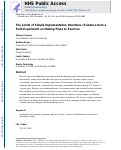 Cover page: The limits of simple implementation intentions: Evidence from a field experiment on making plans to exercise