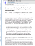 Cover page: A neurogenetic model for the study of schizophrenia spectrum disorders: the International 22q11.2 Deletion Syndrome Brain Behavior Consortium