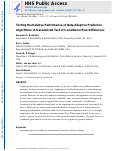 Cover page: Testing the Relative Performance of Data Adaptive Prediction Algorithms: A Generalized Test of Conditional Risk Differences