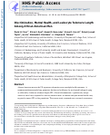 Cover page: Discrimination, mental health, and leukocyte telomere length among African American men