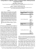 Cover page: Getting Situated: Comparative Analysis of Language Models With Experimental Categorization Tasks