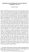 Cover page: Performance Possibilities for the Chester Expositor, 1532-1575