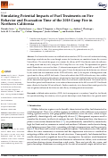 Cover page: Simulating Potential Impacts of Fuel Treatments on Fire Behavior and Evacuation Time of the 2018 Camp Fire in Northern California