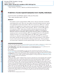 Cover page: Prediction of acute myeloid leukaemia risk in healthy individuals