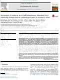 Cover page: Associations of oxidative stress and inflammatory biomarkers with chemically-characterized air pollutant exposures in an elderly cohort.