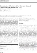 Cover page: Determination of Preferred pH for Root-knot Nematode Aggregation Using Pluronic F-127 Gel